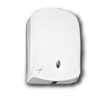 DROPLESS--PAPER-TOWEL-DISPENSER-WHITE PAPER TOWEL DISPENSER